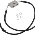 Drag Specialties Front Brake Line Kit Black ABS Only Stock Length #3300513