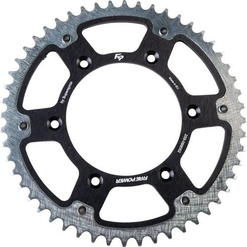 Fire Power 520 Hybrid Rear Sprocket 52T Black #FPH-990-52-BLK