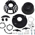 Arlen Ness Deep Cut Inverted Air Cleaner Kit Black Harley Davidson Sportster
