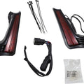 Ciro Filler Panel Fascia Lights Black/Red #40043 Harley Davidson