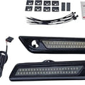 Custom Dynamics LED Saddlebag Dual Color Latch Lights Black Smoke #CD-SBL-DC-SB