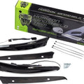Ciro Horizon LED Lighted Windshield Trim Black Amber/White 11051 Harley Davidson