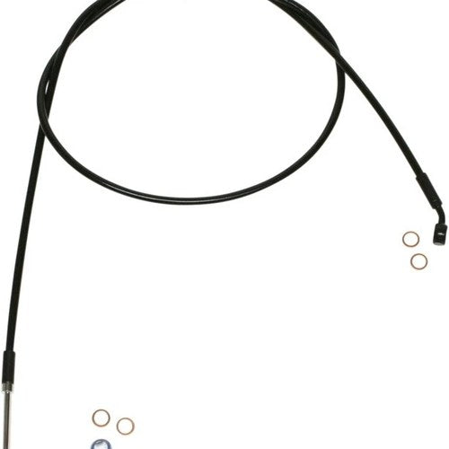 Magnum Alternate Length XR ABS Front Upper Brake Line 68" Black #SBB1404-68