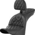 Saddlemen RoadSofa LS Seat With Backrest #285048 Harley Davidson