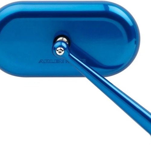 Arlen Ness Oval Mirror Blue Right