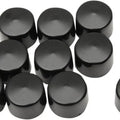 DS 3/8" Hex Bolt/Nut Covers .620 Height Black 10-Pack