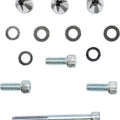 Ciro Windshield Screw Cap Kit Black/Chrome #10111 Harley Davidson