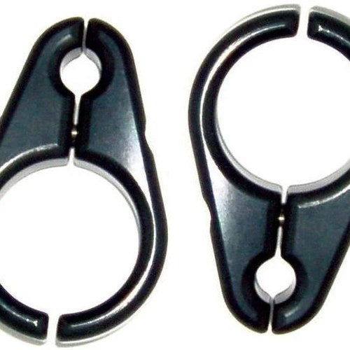 Modquad 3/4" Billet Brake Line Clamps 5/16" Line Black