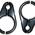 Modquad 3/4" Billet Brake Line Clamps 5/16" Line Black
