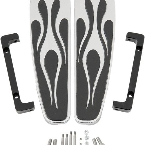 LA Choppers Longboard Enferno Floorboards Chrome #LA-7092-03 Harley Davidson