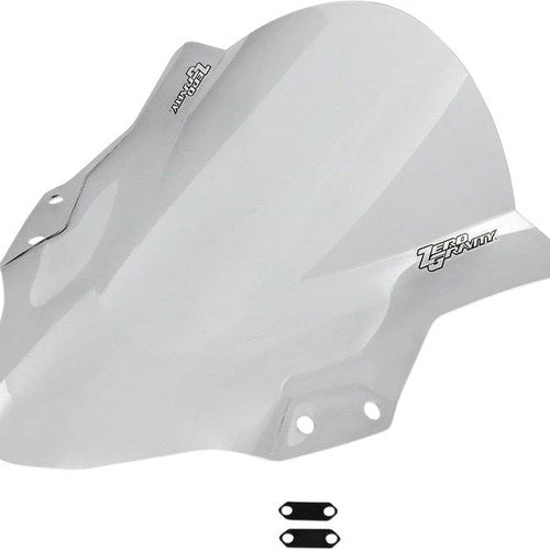 Zero Gravity Double Bubble Windscreen Clear for Kawasaki EX400H Ninja 400 ABS 18