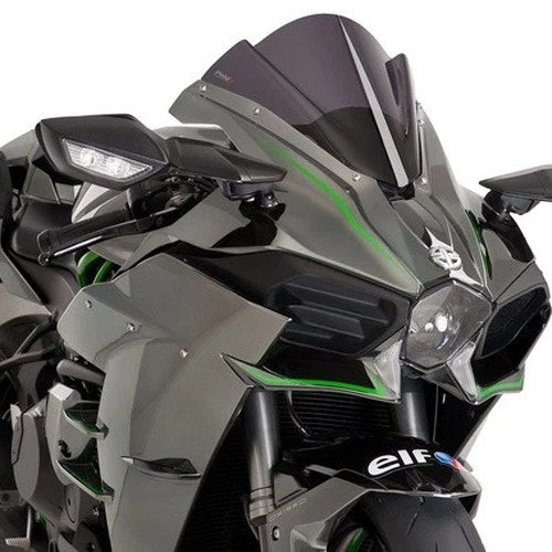 Puig Racing Windscreen Dark Smoke #7631F for Kawasaki Ninja H2 R/Ninja H2 15-17