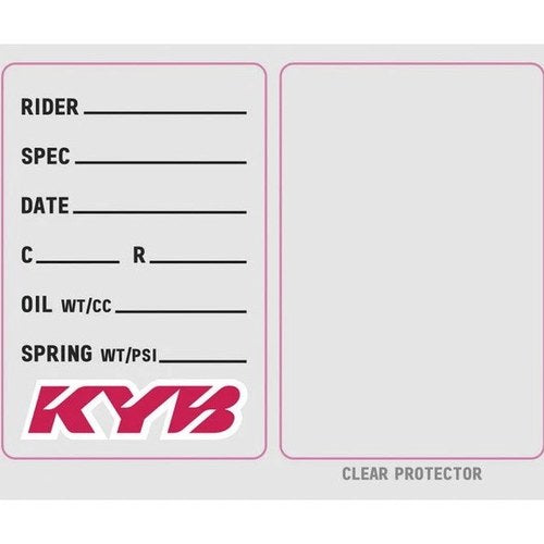 Factory Effex Suspension Spec Sticker for Kyb Forks 3-Pack