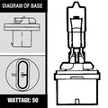 Solero Lighting PG13/885 Base 50W Standard Halogen Bulb
