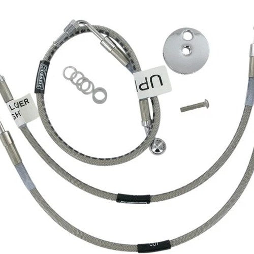 Russell Front CycleFlex Brake Line Kit #R08339S for Kawasaki/Suzuki
