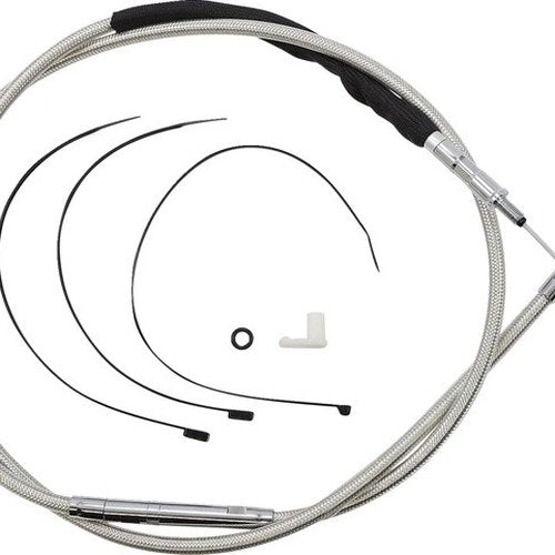 Magnum Alternate Length Stainless Clutch Cable 73-3/4" #52368HE Harley Davidson