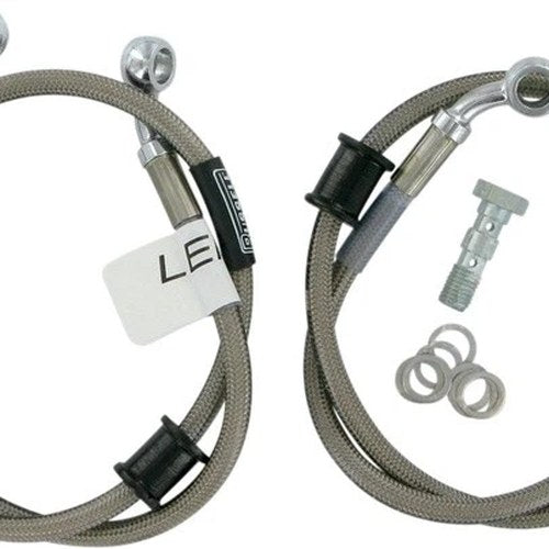 Russell Front CycleFlex Two-Line Racer Brake Line Kit #R08357S for Kawasaki