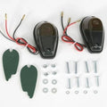 K&S Flush Mount Marker Light Set Dual Filament Black Smoke