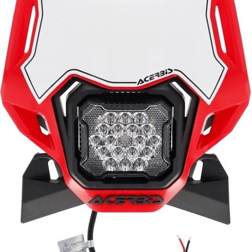 Acerbis Vsl Lumen-X LED Offroad/Enduro Headlight Red