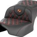 Saddlemen RoadSofa LS Seat Orange Stitch Harley Davidson Road Glide/Street Glide