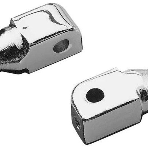 Kuryakyn Tapered Footpeg Adapters Chrome #8802 for Honda/Yamaha/Triumph/Suzuki