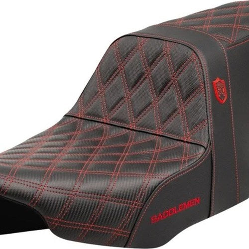 Saddlemen Sdc Performance Gripper Seat Red Stitch #SC-82307D4 Harley Davidson