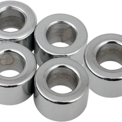 DS Chrome Steel Spacer 5-Pack 3/8" x .5" Thick