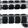 Kuryakyn Premium Iso Grips with Throttle Boss Chrome #6228 Harley Davidson