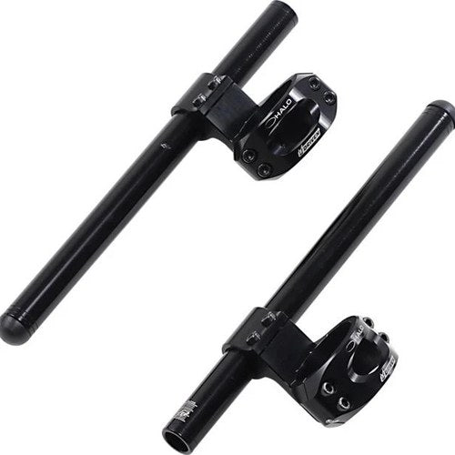Driven Halo Riser Clip-On Handlebars 47mm Black for Yamaha R3 2019-2020