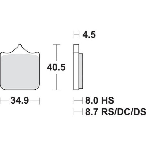 Sbs DC Dual Carbon Race Brake Pads Front BMW S 1000 RR 2009-2016