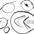 Burly Handlebar Cable/Line Kit for 16" Hangers w/ABS Single Disc Black #B30-1231