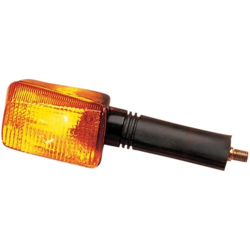 K&S DOT Turn Signal Assembly Single Filament Rear Long Black Amber #25-3086