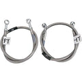 Russell Rear Braided Stainless Brake Line Kit for Kawasaki KX125 1999-2002