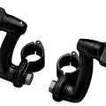 Kuryakyn Longhorn Offset Mounts with 1-1/4" Magnum Clamps Gloss Black