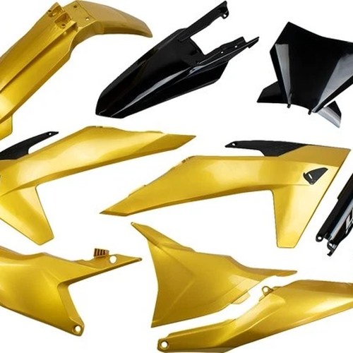 UFO Complete Plastics Kit Gold/Black #KTKIT529F24 KTM