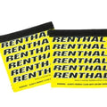 Renthal Clean Grips Grip Covers Yellow/White/Black
