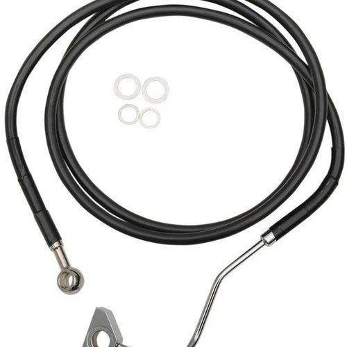 DS Extended Front Upper Brake Line Kit Black ABS Only +4" Oversize #1048008