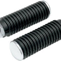 DS Chrome Footpegs With Rubber Sleeves Male Mount Harley Davidson #139243