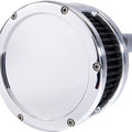 Feuling BA Series Air Cleaner Chrome With Solid Cover/Black Filter #5537