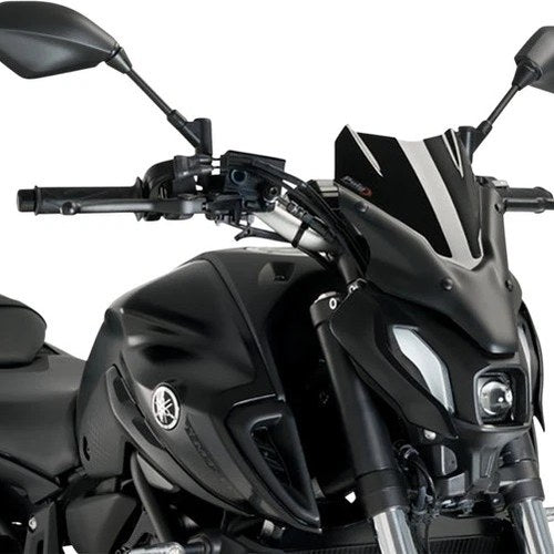 Puig Naked New Gen Sport Windscreen Black #20618N fits Yamaha MT-07 2021