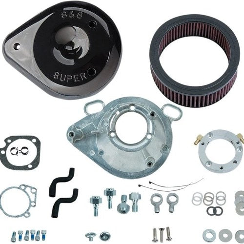 S&S Teardrop Air Cleaner Kit Gloss Black #170-0304B Harley Davidson