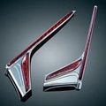 Kuryakyn LED Vertical Rear Run/Brake Light Strips Chrome 3237 for Honda Goldwing
