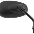 BikeMaster Mini Oval Mirror with 10mm Right-Hand Thread Black