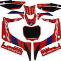 Dcor Complete Graphics Kit Hrc Black #20-10-111 for Honda CRF110F 2019-2023