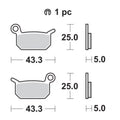 Braking CM44 Brake Pads #897CM44 KTM 50 SX/65 SX/50 SX Junior