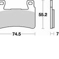 Braking CM66 Carbon Brake Pads #827CM66 for Honda