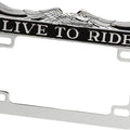DS Chrome Live To Ride License Plate Frame