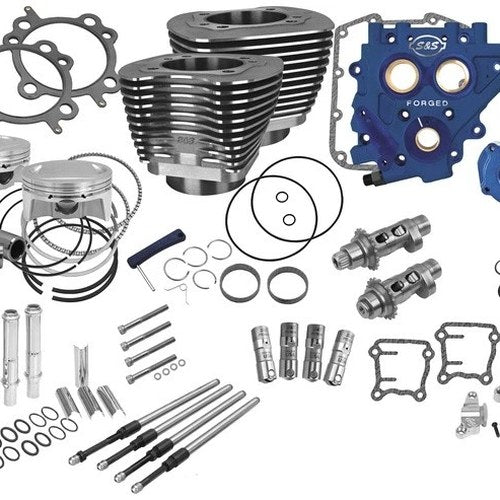 S&S Power Pack with 585 Easy Start Chain Drive Cams Black #330-0668