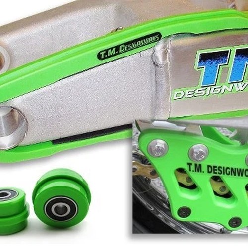 TM Designworks Slide-N-Glide Kit Green #KCP-K10-GR fits Kawasaki KX450F 2016