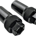 Joker Machine Axle Adjusters Black #10-800B Harley Davidson Sportster